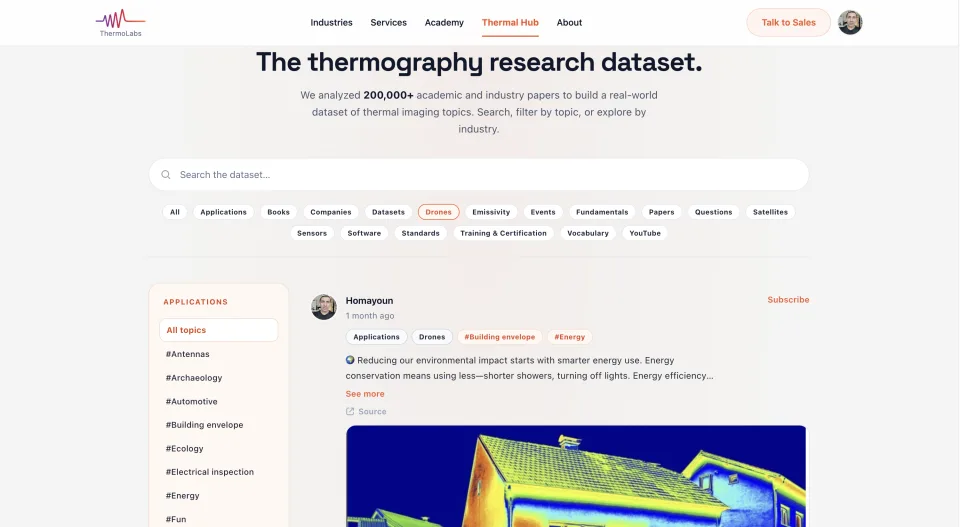 ThermoLabs reporting and decision workflow preview